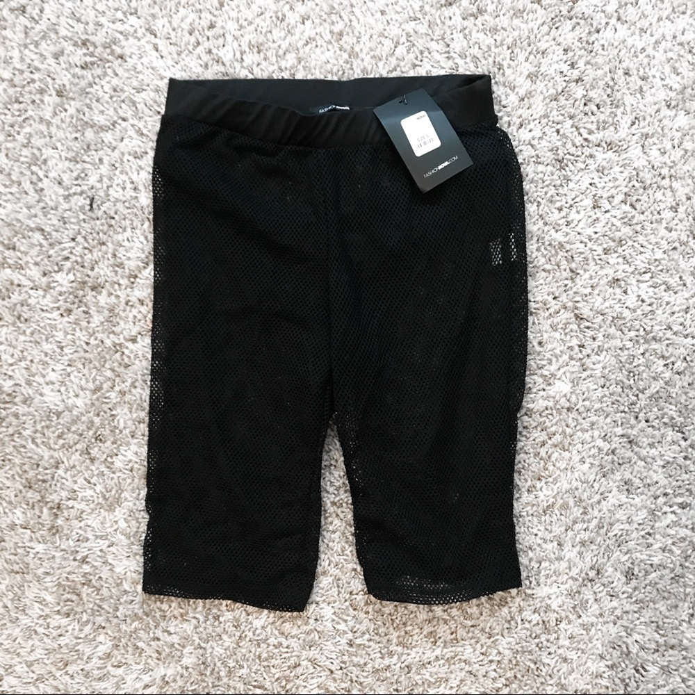 Fashion nova mesh biker shorts